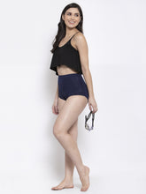 CUKOO Women Blue High Waist Bikini Bottoms - Cukoo